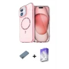 ieg™ iPhone 12 Kılıf Kıvılcım Form Prime - Siyah Bilvis 5in1 3D Magic Cam Ekran Koruyucu + Shine Kamera Lens Koruma Cam - SABE