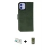ieg™ iPhone 12 Kılıf Siluet Işık Serisi - Siyah Joko Magic 5D Hayalet Cam + Rainbow Kamera Lens Koruma Cam - YL