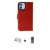 ieg™ iPhone 12 Kılıf Siluet Işık Serisi - Siyah Joko Magic 5D Hayalet Cam + Rainbow Kamera Lens Koruma Cam - YL