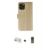 ieg™ iPhone 12 Kılıf Siluet Işık Serisi - Siyah Joko Magic 5D Hayalet Cam + Rainbow Kamera Lens Koruma Cam - YL