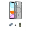 ieg™ iPhone 12 Kılıf Siluet Minimal Prime - Siyah Joko Magic 5D Hayalet Cam + Shine Kamera Lens Koruma Cam - MI