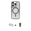 ieg™ iPhone 12 Kılıf Yadigar Klasik Özel Seri - Siyah Joko Magic 5D Hayalet Cam + Rainbow Kamera Lens Koruma Cam - YL