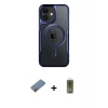 ieg™ iPhone 12 Kılıf Yadigar Klasik Özel Seri - Siyah Joko Magic 5D Hayalet Cam + Shine Kamera Lens Koruma Cam - PE
