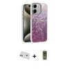 ieg™ iPhone 12 Kılıf Zirve Modern Prime - Siyah Joko Magic 5D Hayalet Cam + Rainbow Kamera Lens Koruma Cam - MR