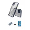 ieg™ iPhone 12 Mini Kılıf Nova Asil Özel Seri - Şeffaf Royal Nano Ekran Koruyucu + Shine Kamera Lens Koruma Cam - GI