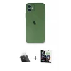 ieg™ iPhone 12 Mini Kılıf Yadigar Yansıma Serisi - Şeffaf Temperli Cam Ekran Koruyucu + Kamera Lens Koruma Cam - SF
