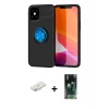 ieg™ iPhone 12 Mini Kılıf Yankı Form Prime - Şeffaf 360 Full Body Arka Koruyucu + Renkli Kamera Lens Koruma Cam - SI