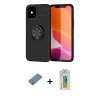 ieg™ iPhone 12 Mini Kılıf Yankı Form Prime - Siyah Polymer Nano Ekran Koruyucu + Shine Kamera Lens Koruma Cam - GS
