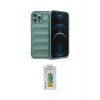 ieg™ iPhone 12 Pro Kılıf Atlas Koleksiyonu - Siyah Polymer Nano Ekran Koruyucu