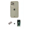 ieg™ iPhone 12 Pro Kılıf Eksen Minimal Koleksiyonu - Şeffaf 360 Full Body Arka Koruyucu + Shine Kamera Lens Koruma Cam - SABE