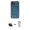 ieg™ iPhone 12 Pro Kılıf Kozmos Minimal Prime - Şeffaf Uv Polymer Nano Ekran Koruyucu + Kamera Lens Koruma Cam - SF