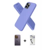 ieg™ iPhone 12 Pro Kılıf Kozmos Yansıma Özel Seri - Şeffaf Uv Polymer Nano Ekran Koruyucu + Neon Fosforlu Kamera Lens - SI