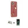 ieg™ iPhone 12 Pro Kılıf Nova Işık Prime - Şeffaf 360 Full Body Arka Koruyucu + Rainbow Kamera Lens Koruma Cam - GD