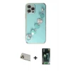 ieg™ iPhone 12 Pro Kılıf Nova Işık Prime - Şeffaf 360 Full Body Arka Koruyucu + Rainbow Kamera Lens Koruma Cam - GD