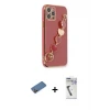 ieg™ iPhone 12 Pro Kılıf Nova Işık Prime - Şeffaf Uv Polymer Nano Ekran Koruyucu + Shine Kamera Lens Koruma Cam - GD