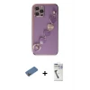 ieg™ iPhone 12 Pro Kılıf Nova Işık Prime - Şeffaf Uv Polymer Nano Ekran Koruyucu + Shine Kamera Lens Koruma Cam - GD