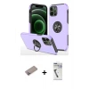 ieg™ iPhone 12 Pro Kılıf Odak Form Prime - Şeffaf Uv Polymer Nano Ekran Koruyucu + Shine Kamera Lens Koruma Cam - SABE