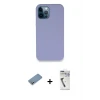 ieg™ iPhone 12 Pro Kılıf Zirve Modern Özel Seri - Şeffaf Uv Polymer Nano Ekran Koruyucu + Shine Kamera Lens Koruma Cam - GS