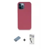 ieg™ iPhone 12 Pro Kılıf Zirve Modern Özel Seri - Şeffaf Uv Polymer Nano Ekran Koruyucu + Shine Kamera Lens Koruma Cam - GS