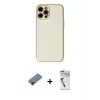 ieg™ iPhone 12 Pro Max Kılıf Ahenk Işık - Şeffaf Uv Polymer Nano Ekran Koruyucu + Shine Kamera Lens Koruma Cam - SH