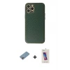 ieg™ iPhone 12 Pro Max Kılıf Ahenk Işık - Siyah Joko 5D Cam + Shine Kamera Lens Koruma Cam - GI