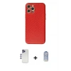 ieg™ iPhone 12 Pro Max Kılıf Ahenk Işık - Siyah Joko Magic 5D Cam + Shine Kamera Lens - LT