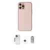 ieg™ iPhone 12 Pro Max Kılıf Ahenk Işık - Siyah Joko Magic 5D Cam + Shine Kamera Lens - LT
