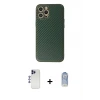 ieg™ iPhone 12 Pro Max Kılıf Ahenk Işık - Siyah Joko Magic 5D Cam + Shine Kamera Lens - LT