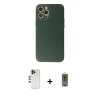 ieg™ iPhone 12 Pro Max Kılıf Ahenk Işık - Siyah Joko Magic 5D Hayalet Cam + Shine Kamera Lens - GD
