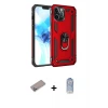 ieg™ iPhone 12 Pro Max Kılıf Ahenk Klasik Koleksiyonu - Siyah Joko Magic 5D Cam + Shine Kamera Lens Koruma Cam - SABE