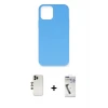 ieg™ iPhone 12 Pro Max Kılıf Ahenk Serisi - Şeffaf Uv Polymer Nano Ekran Koruyucu + Shine Kamera Lens - GD