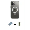 ieg™ iPhone 12 Pro Max Kılıf Ahenk Yansıma Prime - Siyah Joko Magic 5D Hayalet Cam + Shine Kamera Lens Koruma Cam - GI