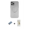 ieg™ iPhone 12 Pro Max Kılıf Akış Minimal Özel Seri - Siyah Mat Seramik Nano Ekran Koruyucu + Shine Kamera Lens Koruma Cam - PE