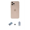 ieg™ iPhone 12 Pro Max Kılıf Atlas Minimal Prime - Siyah Joko Magic 5D Cam + Shine Kamera Lens Koruma Cam - PE