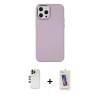 ieg™ iPhone 12 Pro Max Kılıf Çekirdek Çizgi - Siyah Joko 5D Cam + Shine Kamera Lens - GD