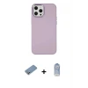 ieg™ iPhone 12 Pro Max Kılıf Çekirdek Çizgi - Siyah Joko Magic 5D Cam + Shine Kamera Lens Koruma Cam - GS
