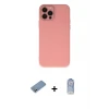 ieg™ iPhone 12 Pro Max Kılıf Çekirdek Modern Serisi - Siyah Joko Magic 5D Cam + Shine Kamera Lens Koruma Cam - GS