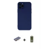 ieg™ iPhone 12 Pro Max Kılıf Çekirdek Modern Serisi - Siyah Joko Magic 5D Hayalet Cam + Renkli Kamera Lens Koruma Cam - TU