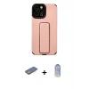 ieg™ iPhone 12 Pro Max Kılıf Çekirdek Yansıma - Siyah Joko Magic 5D Cam + Renkli Kamera Lens Koruma Cam - YL