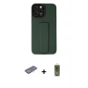 ieg™ iPhone 12 Pro Max Kılıf Çekirdek Yansıma - Siyah Joko Magic 5D Hayalet Cam + Renkli Kamera Lens Koruma Cam - SI