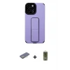 ieg™ iPhone 12 Pro Max Kılıf Çekirdek Yansıma - Siyah Joko Magic 5D Hayalet Cam + Renkli Kamera Lens Koruma Cam - SI