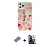 ieg™ iPhone 12 Pro Max Kılıf Eksen Asil Prime - Şeffaf Temperli Cam Ekran Koruyucu + Metal Kamera Lens Koruma Cam - GD