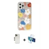 ieg™ iPhone 12 Pro Max Kılıf Eksen Asil Prime - Siyah 3D Antistatik Cam Ekran Koruyucu + Shine Kamera Lens - GD