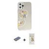 ieg™ iPhone 12 Pro Max Kılıf Eksen Asil Prime - Siyah Mat Seramik Nano Ekran Koruyucu + Renkli Kamera Lens Koruma Cam - PE