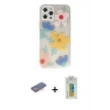 ieg™ iPhone 12 Pro Max Kılıf Eksen Asil Prime - Siyah Polymer Nano Ekran Koruyucu + Renkli Kamera Lens Koruma Cam - TU
