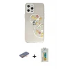 ieg™ iPhone 12 Pro Max Kılıf Eksen Asil Prime - Siyah Polymer Nano Ekran Koruyucu + Renkli Kamera Lens Koruma Cam - TU