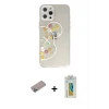 ieg™ iPhone 12 Pro Max Kılıf Eksen Asil Prime - Siyah Polymer Nano Ekran Koruyucu + Shine Kamera Lens Koruma Cam - SABE