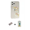 ieg™ iPhone 12 Pro Max Kılıf Eksen Asil Prime - Siyah Polymer Nano Ekran Koruyucu + Shine Kamera Lens Koruma Cam - SABE