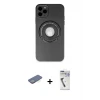 ieg™ iPhone 12 Pro Max Kılıf Eksen Klasik Prime - Şeffaf Uv Polymer Nano Ekran Koruyucu + Renkli Kamera Lens Koruma Cam - YL