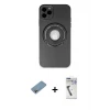 ieg™ iPhone 12 Pro Max Kılıf Eksen Klasik Prime - Şeffaf Uv Polymer Nano Ekran Koruyucu + Shine Kamera Lens Koruma Cam - GI